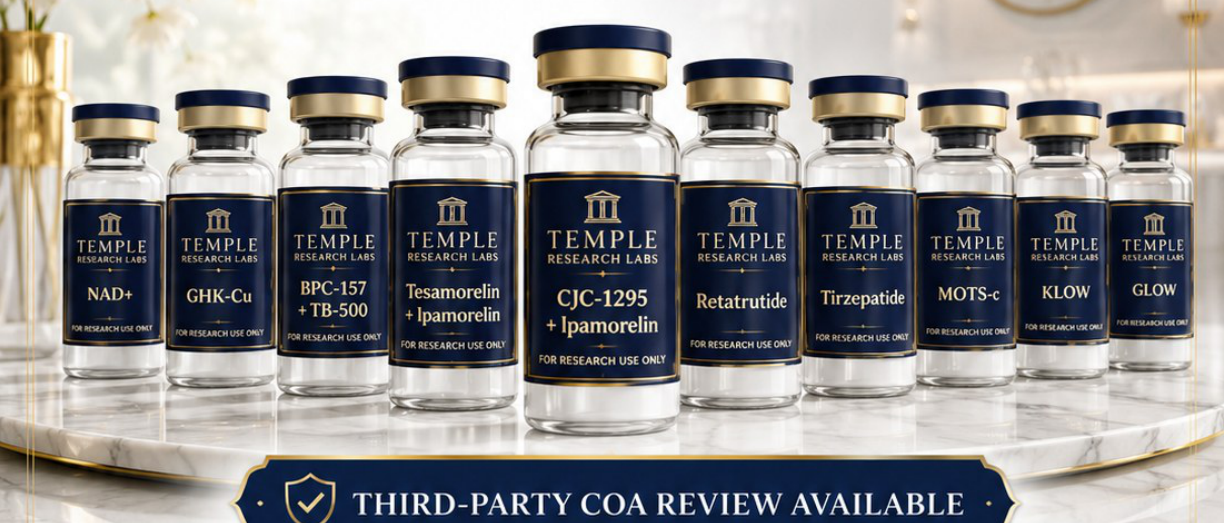Temple Research Labs full product lineup